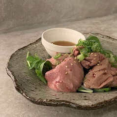 塩レバー(葱とごま油とにんにくと)