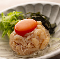地鶏ユッケ