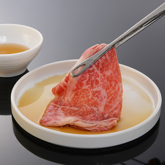 お出汁で食べる和牛ミルフィーユ