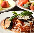 料理メニュー写真 ノルマ風揚げたナスとリコッタサラータのトマトソースジョランダ