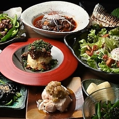 本気メシBAR 赤龜のコース写真