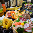 新鮮な鮮魚で握る本格お寿司、旬の素材を使用した天ぷらもお召し上がりいただけます！