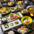 各種ご宴会や接待に最適なコースを豊富にご用意しております。季節の食材を活かした、見た目も美しいお料理をご堪能ください。