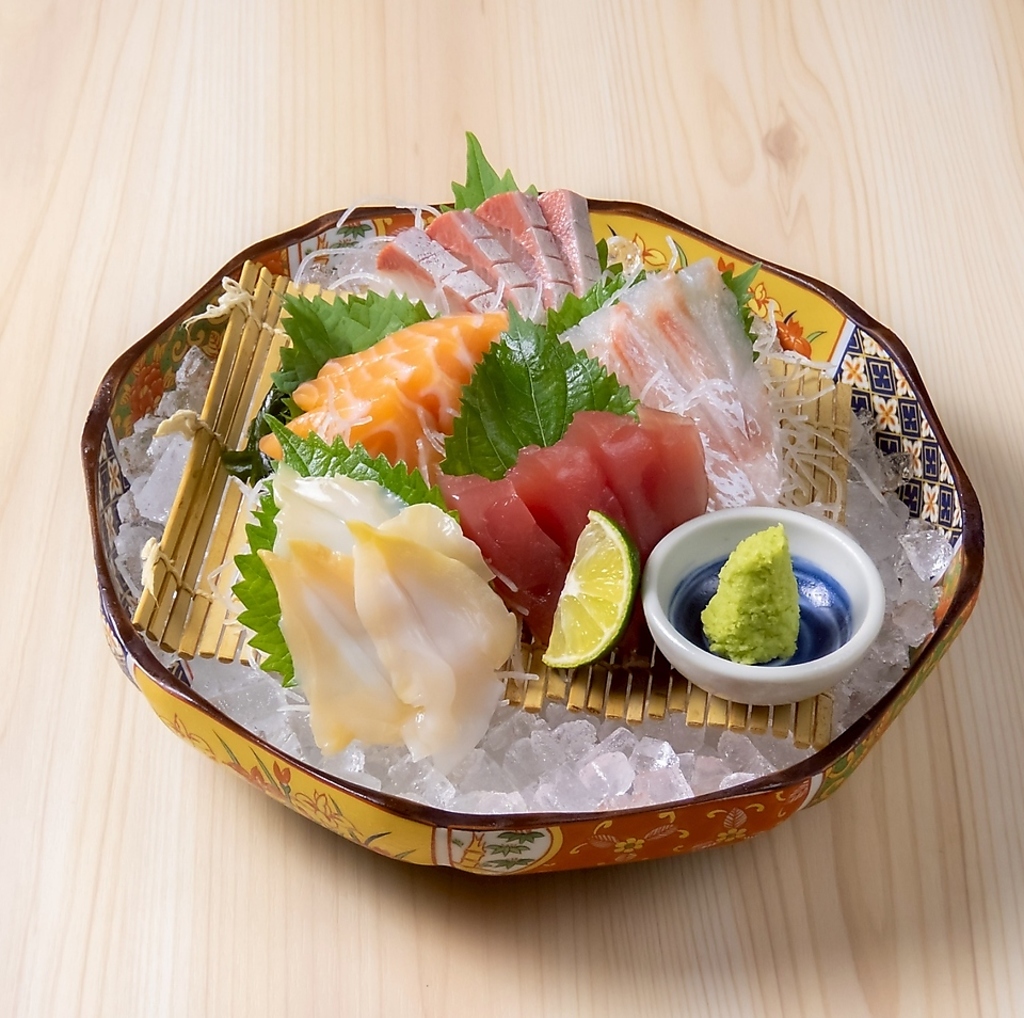 岡山中央卸売市場から仕入れた鮮魚を提供しております！鮮度にこだわりあり◎盛り合わせがおすすめ！