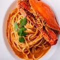 料理メニュー写真 濃厚!渡り蟹と蟹味噌のトマトクリームパスタ