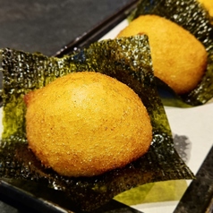 大和芋と明太子の磯辺揚げ