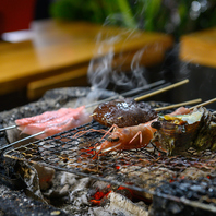 卓上で熱々を堪能◎鮮度抜群の海鮮浜焼きで乾杯♪