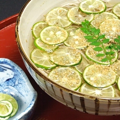 【季節の手打ち蕎麦】さっぱり!すだち蕎麦