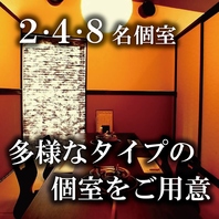 各種シーンに合わせたお部屋をご用意しております！
