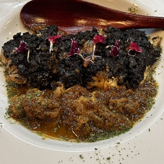 チキンソテー白肝のコンフィのせ