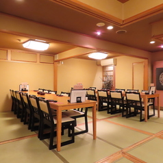 二階は一間で36席まで収容可能。