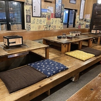 堀こたつなので足を伸ばしてくつろげます