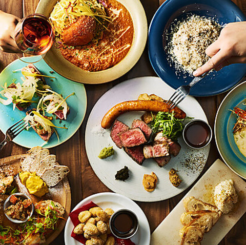 旨味凝縮◆炭焼和牛と無制限飲み放題。飲めや歌えの炭火とワインラプソディ