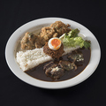 料理メニュー写真&nbsp;あいがけ 国産牛ホホ&塩麹唐揚げカレー