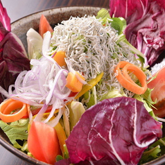 しらすたっぷりレタスサラダ