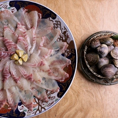 ＜春の味覚＞蛤と真鯛のしゃぶしゃぶコースの写真