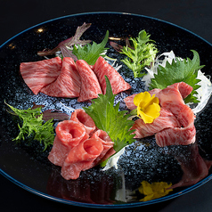 特選牛刺し３種盛り