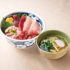四種のまぐろ丼＋小うどん(温or冷）