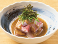 【お酒の肴にもぴったりなブリの旨ゴマ】脂の乗ったブリと相性抜群な香ばしいゴマだれの最強タッグを是非ご賞味ください！768円(税込)