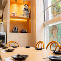 オシャレな内装でゆったりと