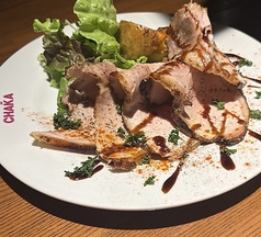 ローストポークとジャガイモの素揚げ