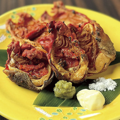 蒸しほやの炭火焼き