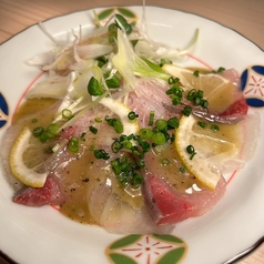白身魚の黄金カルパッチョ