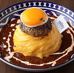 創作オムライスのロコモコオムライス