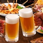 生ビール、ハイボール、焼酎、サワーとドリンクメニューが豊富☆単品飲み放題もございます。