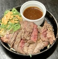 料理メニュー写真&nbsp;希少部位めがね国産牛ステーキ
