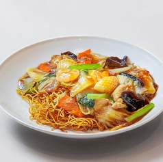 五目あんかけ焼きそば(醤油味)