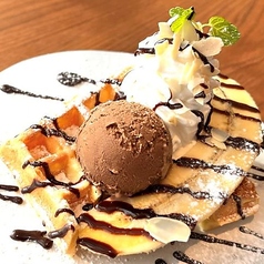 【Waffle】Chocolate Banana Waffle チョコバナナワッフル