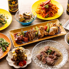 春巻きとよだれ鶏　酔いしば　谷町六丁目のコース写真