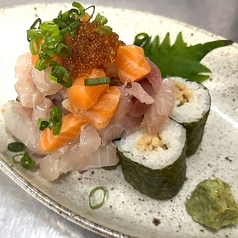 豪華納豆細巻き海鮮のっけ盛り