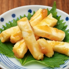 クリームチーズの自家製味噌漬け/クリームチーズの蜂蜜漬け/クリームチーズの麺つゆ漬け