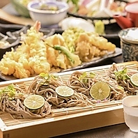 喉ごし抜群でツルっといけちゃう当店名物の信州蕎麦！