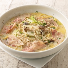 《10～11月》ベーコンと秋野菜の豆乳スープパスタ