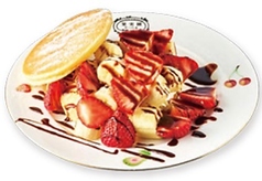 チョコいちごバナナパンケーキ