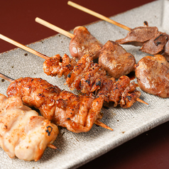 鶏串五種盛り合わせ