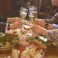 忘年会・新年会・歓送迎会に◎完全屋内BBQ最大100名ウッドデザインパーク栄店のコース写真