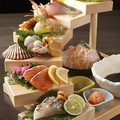 料理メニュー写真 本日の鮮魚のお刺身　階段盛り合わせ