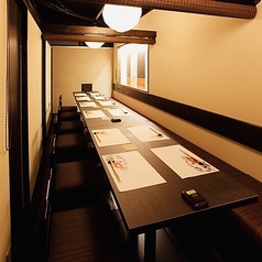 ご利用人数が11名様に満たない場合、5000円(税込)×11名様に満たない人数で完全個室に変更することも可能です。