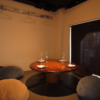 ゆっくり寛げる掘りごたつの個室を多数ご用意♪