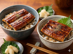 7/1~うなぎかば焼きが乗せ放題!うな丼&シェフが焼くポーク鉄板焼き!夏の贅沢Wスタミナメイン!!