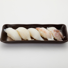白ネタ5点盛り