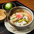 料理メニュー写真&nbsp;名残鱧と松茸の土瓶蒸し
