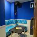 【ギリシャルーム】　ギリシャをイメージしたお部屋。ブルーを基調としたオシャレな空間をお楽しみ下さい！