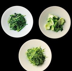 ほうれん草炒め/豆苗炒め/チンゲン菜炒め 各