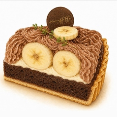 チョコバナナタルト