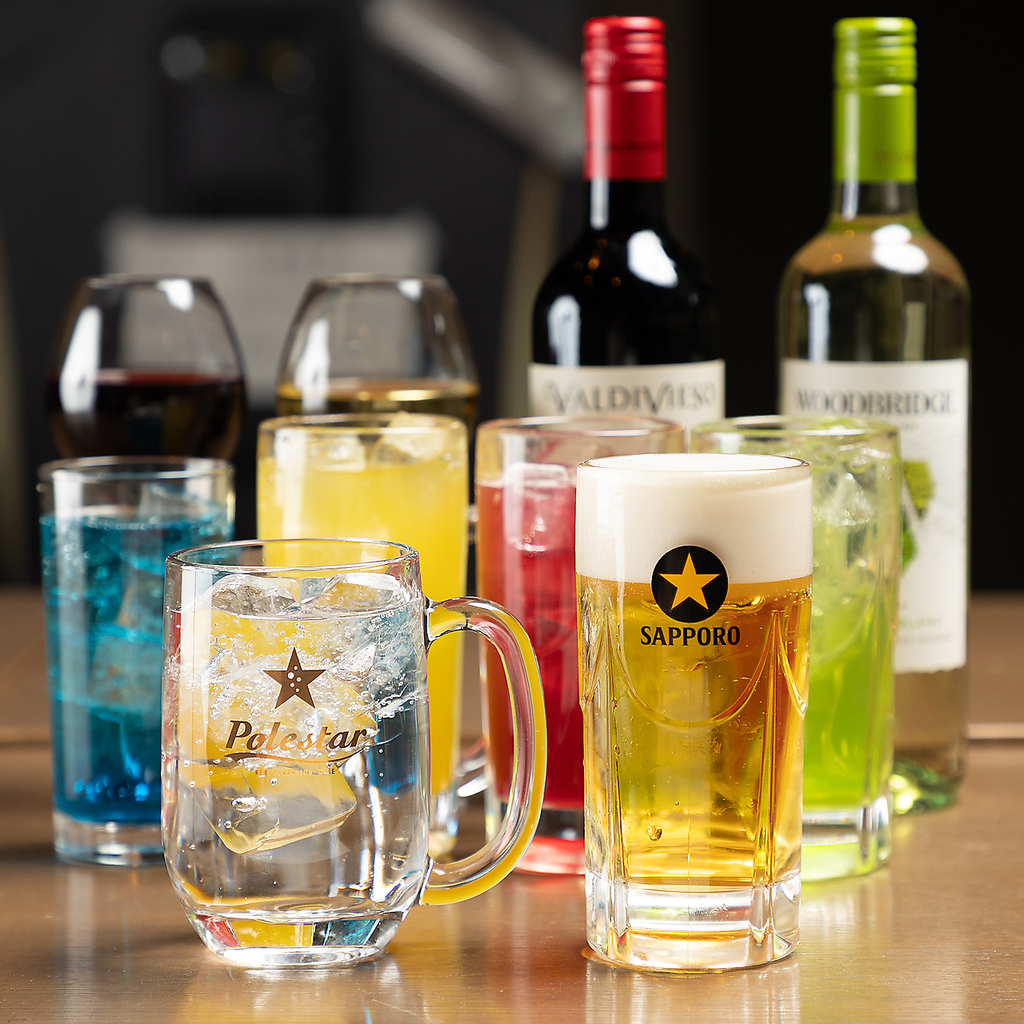 【飲み放題】リーズナブルで多種多様なお酒の飲み放題ができるのはCANOPYだけ♪